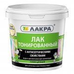 Лак водно-дисперсионный тонированный Лакра дуб 0,9 кг